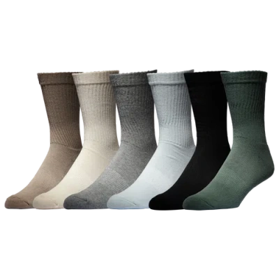 Lckr Mens  6 Pack Basic Crew Socks In Multi