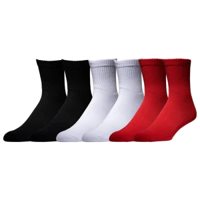 Lckr Mens  6 Pack Basic Quarter Socks In Multi