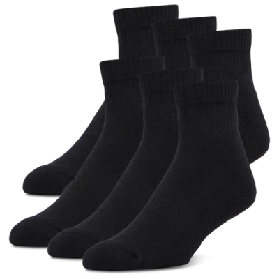Lckr Mens  Athletic Half Cushion Quarter Socks In Black