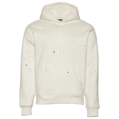 Lckr Mens  Based Fleece Pullover Hoodie In White