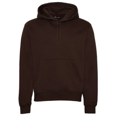 Lckr Mens  Based Fleece Pullover Hoodie In Coffee Bean