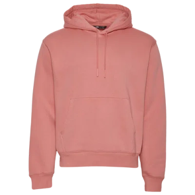 Lckr Mens  Based Fleece Pullover Hoodie In Mauve Glow