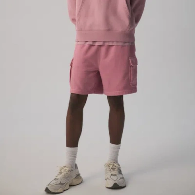 Lckr Mens  Based French Terry Cargo Shorts In Purple