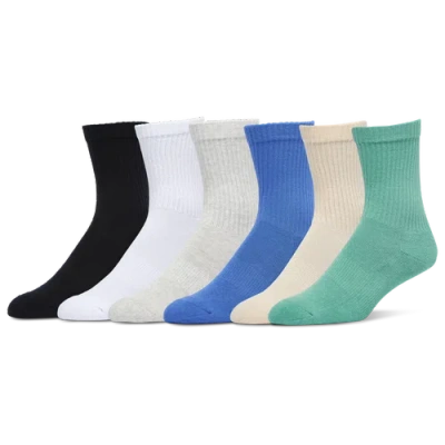 Lckr Mens  Basic Crew Socks 6 Pack In Multi