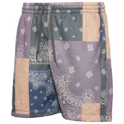 Lckr Mens  Brentwood Mesh Shorts In Sedona Sage/patchwork Paisley