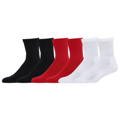 Lckr Mens  Cush Crew Quarter In Red/black/white