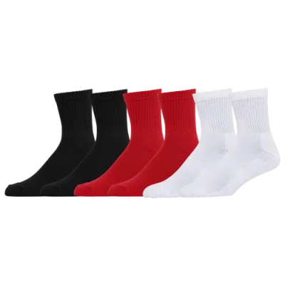 Lckr Mens  Cush Crew Quarter In White/black/red