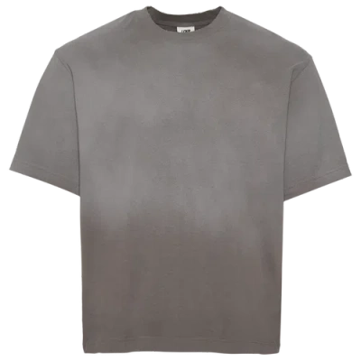 Lckr Mens  Heavy Weight Distressed Relaxed Fit T-shirt In Gray