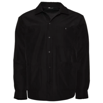 Lckr Mens  Highland Chore Shacket In Black