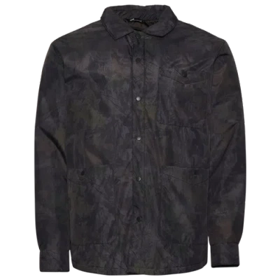 Lckr Mens  Highland Chore Shacket In Brown/multi