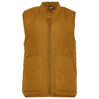 Lckr Mens  Ontario Quilted Vest In Whole Grain/whole Grain