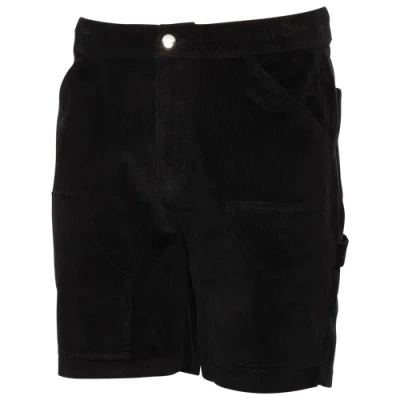 Lckr Mens  Painters Corduroy Shorts In Black