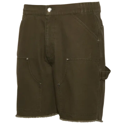 Lckr Mens  Painters Shorts In Green