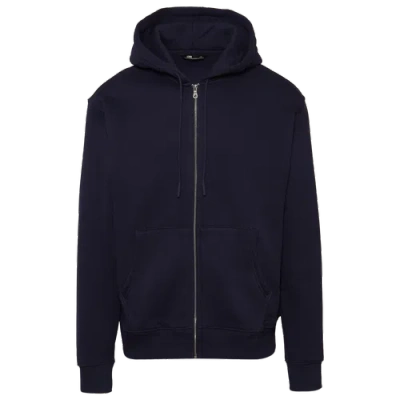 Lckr Mens  Phader Fleece Full-zip Hoodie In Blue
