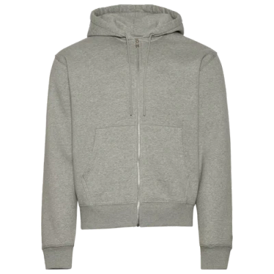 Lckr Mens  Phader Fleece Full-zip Hoodie In Grey Heather