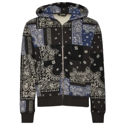 Lckr Mens  Phader Fleece Full-zip Hoodie In Multi/bristol Black