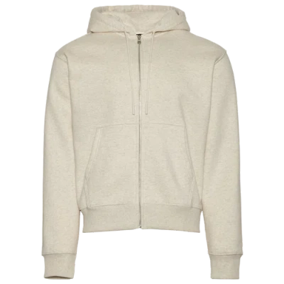 Lckr Mens  Phader Fleece Full-zip Hoodie In Oatmeal Heather