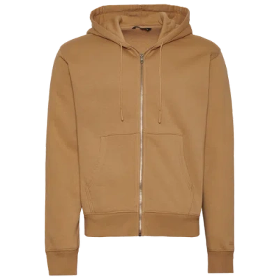 Lckr Mens  Phader Fleece Full-zip Hoodie In Tannin