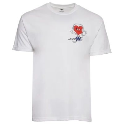 Lckr Mens  The Beat Goes On T-shirt In White