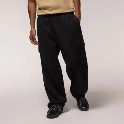 Lckr Mens  Trinity Baggy Cargo Fleece Sweatpants In Black