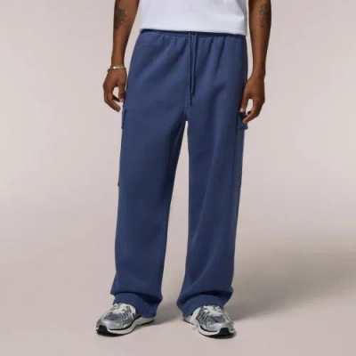 Lckr Mens  Trinity Baggy Cargo Fleece Sweatpants In Blue