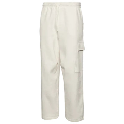 Lckr Mens  Trinity Baggy Cargo Fleece Sweatpants In White