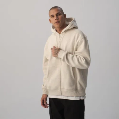 Lckr Mens  Zip Hoodie In White/white