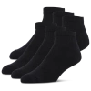 Lckr Youth   6 Pack Basic Quarter Socks In Black