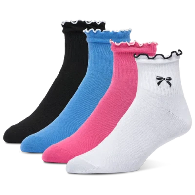 Lckr Youth   Ruffle Socks 4 Pack In Multi