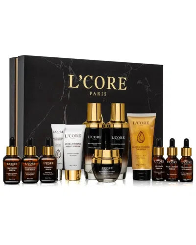 L'core Paris Daily Routine Skincare Exclusive 12pc Set In White