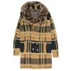 Lcr Black Edition Men's Faux Collar Jacket In Camel/black In Brown