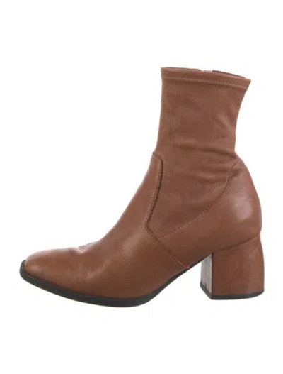 Pre-owned Ld Tuttle Leather Sock Boots In Brown