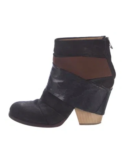 Pre-owned Ld Tuttle Suede Boots In Blue