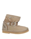 Ldir Woman Ankle Boots Taupe Size 6 Soft Leather In Grey