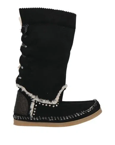 Ldir Woman Boot Black Size 10 Textile Fibers