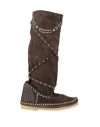 Ldir Woman Boot Dark Brown Size 6 Leather In Brown