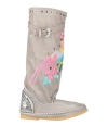 Ldir Woman Boot Grey Size 7 Leather In Gray