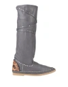 Ldir Woman Boot Lead Size 6 Soft Leather In Grey