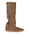 Ldir Woman Boot Light Brown Size 7 Soft Leather In Beige
