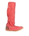 Ldir Woman Boot Red Size 10 Soft Leather