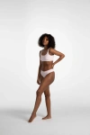 Ldma Low Hide Ribbed Thong In Studio Pink