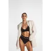 Ldma Low Show V Bralette In Black