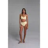 Ldma Low Show V Bralette In Yellow