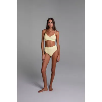 Ldma Low Show V Bralette In Yellow