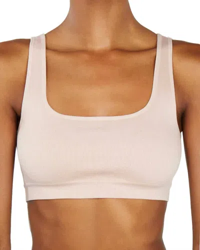 Ldma Women's High Sculpt Bra Rib In Sand In White