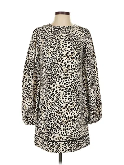 Pre-owned Ldt Casual Dress In Tan