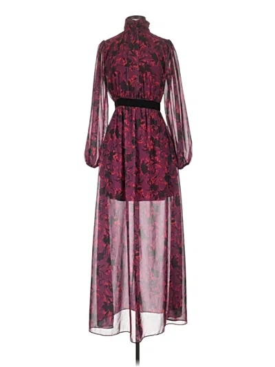 Pre-owned Ldt Cocktail Dress In Burgundy