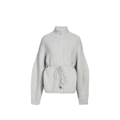 Le 17 Septembre Cardigan Col Montant In Gray