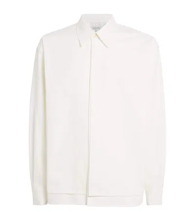 Le 17 Septembre Cotton-blend Double-layered Shirt In White