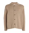 Le 17 Septembre Cotton Camp-collar Cardigan In Brown